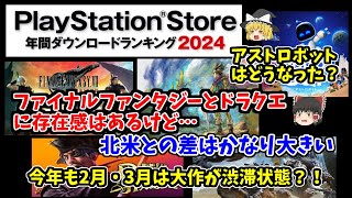 【PS2024年ダウンロードランキング】そこから見えるものと日本と北米の差は？！【年度末の発売スケジュールも】