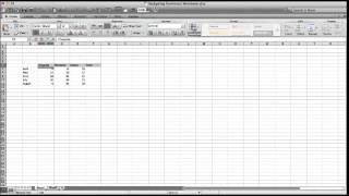 Basic Excel Screencast p2