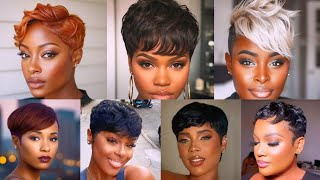 🔥100 + Gorgeous Black Women Low Maintenance Short Haircuts and Hairstyles Picture Ideas ♥️
