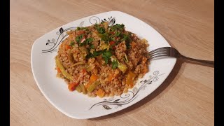 Buckwheat Pilaf with Vegetables// Հնդկաձավարով և բանջարեղենով փլավ😋👍