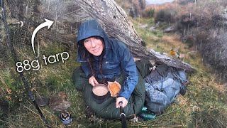 The Lightest Tarp I've Ever Used • Wind & Rain Camping!
