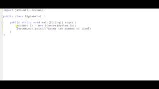 java program to print alphabets in pattern- decreasing order