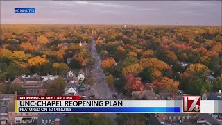 UNC-Chapel Hill's reopening plan featured on 60 Minutes on CBS