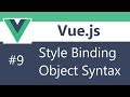 Vue js 2 Tutorial - 9 - Binding Inline Styles with Object Syntax
