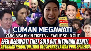 EFEK MEGAWATI TIKET SOLD OUT HITUNGAN MENIT😱ANTUSIAS PENONTON LIHAT RED SPARKS LAWAN PINK SPIDERS!