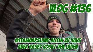 Farm Vlog #136 #teambarslund home alone, but Kasey rocks the place