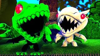 LittleBigPlanet 3 -  Mini Indominus Rex \u0026 Skeleton T Rex Dinosaurs Having Fun in Dinosaur Island 2