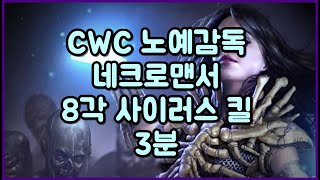 [POE3.9]CWC 노예감독 네크로맨서 8각 사이러스 3분 CWC Spectre Necromancer sirus kill (awaken 8)