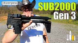 KEL-TEC Sub2000 Gen 3 First Shots