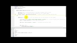If and While in Java