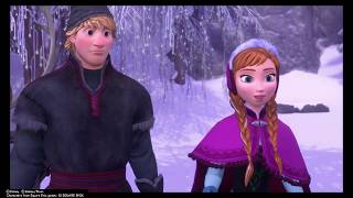 Kingdom Hearts 3 - Meeting Anna, Kristoff, Sven and Olaf Cutscene (Frozen)