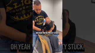 Chiropractor Gives His Wife An Adjustment