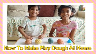 How to Make #Playdough With Flour and Water At Home Ryan's Kid. #homemadeplaydough #diyplaydough