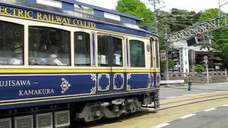 【列車沿線走行動画8】17/5/3  江ノ島電鉄(江ノ電)  江ノ島腰越間併用軌道\u0026江ノ島駅