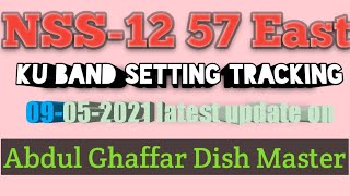 How to set NSS 12 at 57 East on 4 feet dish || ku band to 11587 H 16532 and C band TP 3772 H 19166