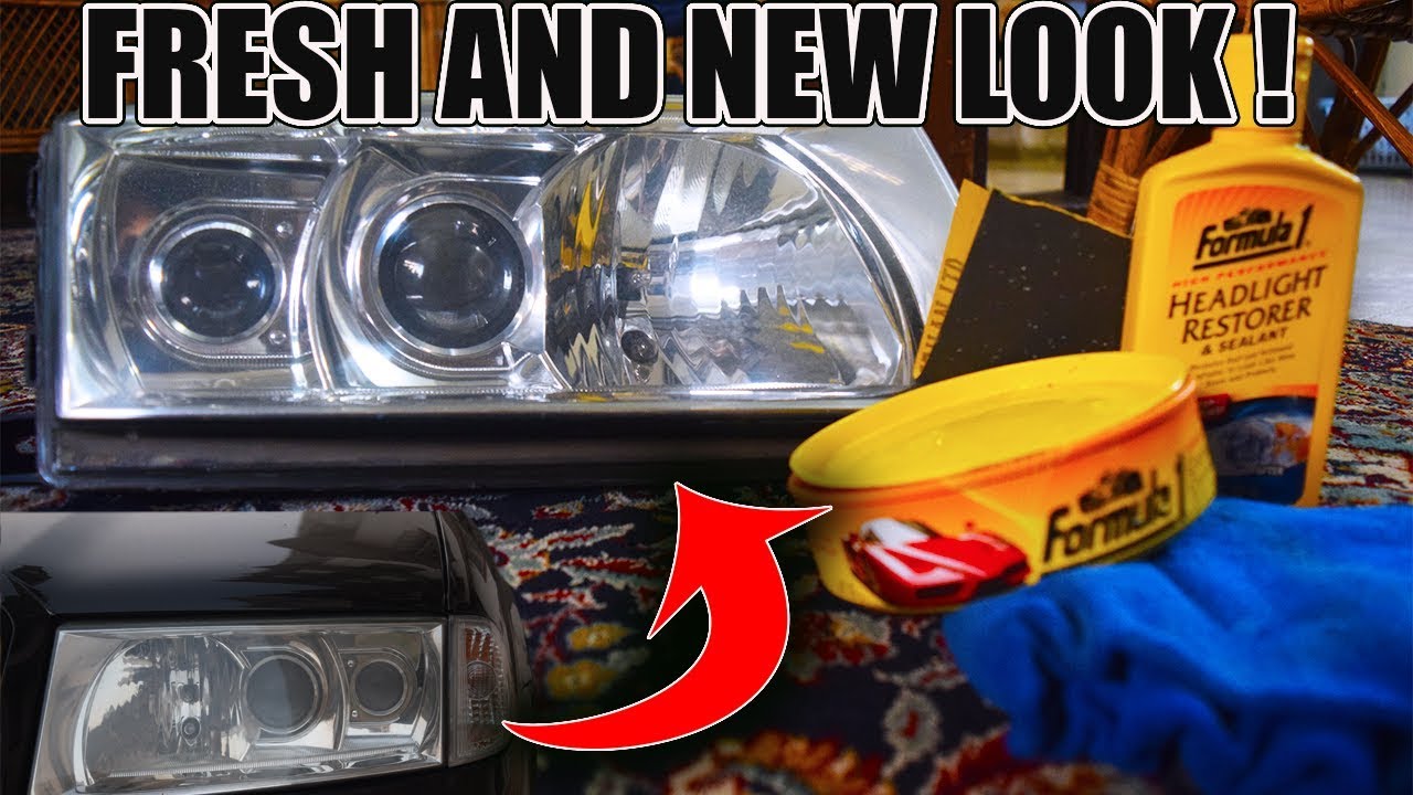 DIY Restoring Headlights ! / How To Clean Yellow And Faded Headlights ...