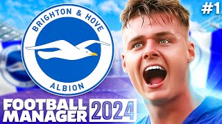 FM24 BRIGHTON | Part 1 | THE BETA IS LIVE! | Football Manager 2024