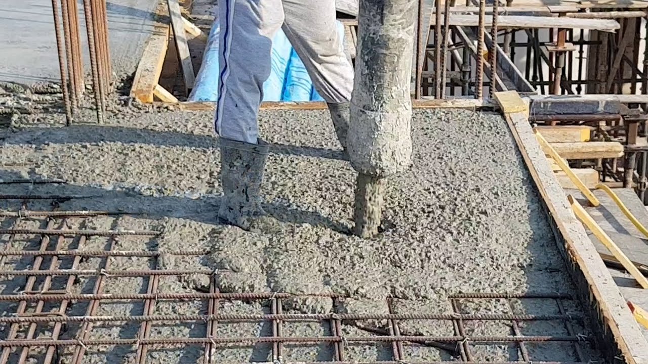Pouring Reinforced Concrete