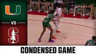 Miami vs. Stanford Condensed Game | 2024-25 ACC Men's Basketball