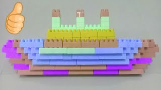 membuat kapal TITANIC dari lego || kapal legendaris || mudah banget