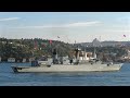 romanian navy frigate regele ferdinand transits istanbul strait towards mediterranean nov 1 2024