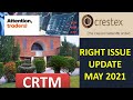 PSX: CRTM Right Issue|Latest Update|SHORTS|stock exchange pakistan|psxtoday pakistanstockmarket|KSE