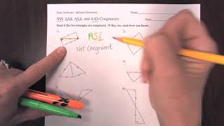 Proving Triangle Congruence Practice Worksheet