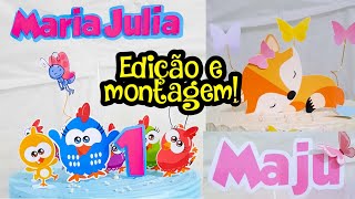 Topo de bolo sem silhouette - efeito profissional | como faço meus topos de bolo 💕