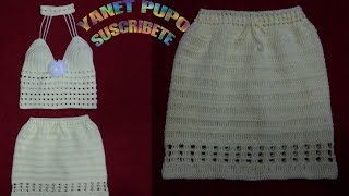 PASO A PASO PARA TEJER FALDA A CROCHET