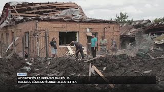 Orosz és ukrán oldalról is halálos légicsapásokat jelentettek