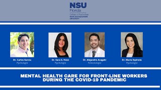 Mental Health Care for Front-Line Workers During the COVID-19 Pandemic