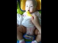 Idalia got a new Baby Banana teether!