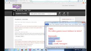 Using Databases: Finding and Saving Articles Using Keywords