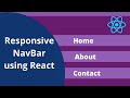 Responsive Navbar using React, React BootStrap and React Router Dom