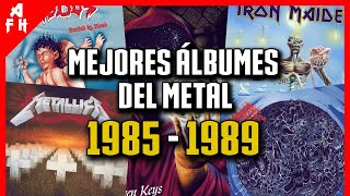 MEJORES ÁLBUMES DE METAL DE 1985 A 1989