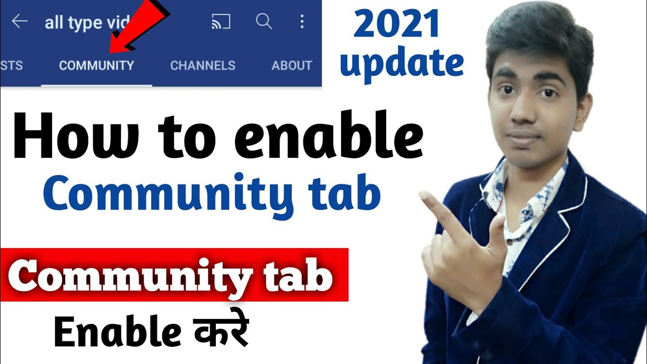 Community Tab Enable Kaise Kare/ How To Enable Community Tab/ Youtube ...