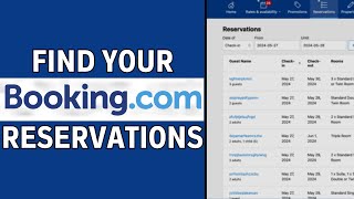 How do i Find my Reservation on Booking.com | LATEST GUIDE