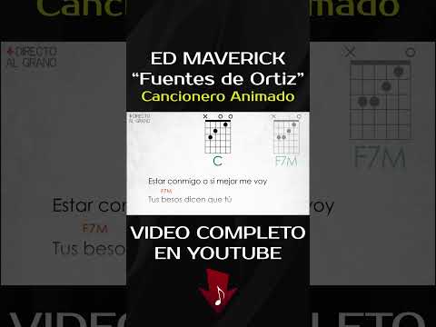 ED MAVERICK - "Fuentes De Ortiz" Acordes #Shorts - YouTube