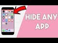 How To Hide ANY App On Your iPhone (Hide Messages, Snapchat , Photos, Etc...) (NO Jailbreak) How To Hide ANY App On Your iPhone (Hide Messages, Snapchat , Photos, Etc...) (NO Jailbreak)