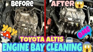 DIY HOW TO CLEANING YOUR CAR ENGINE BAY TOYOTA ALTIS 2016model #tips #diy #tutorial #toyota