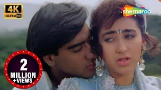 Log Barso Judaa Hoke | Jigar (1992) | Ajay Devgn | Karisma Kapoor | Kumar Sanu | 4K Hindi Songs