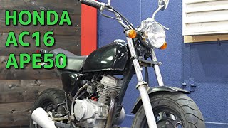 HONDA AC16 APE50 エイプ50 黒 参考動画