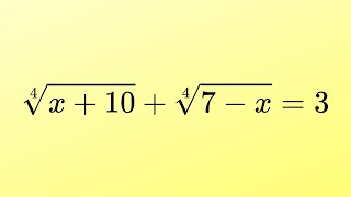 A Nice Radical Equation #radicals #algebra