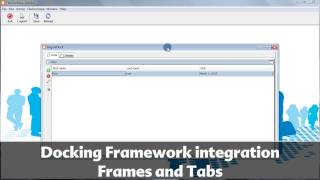 Docking Framework integration (frame and tab mode)