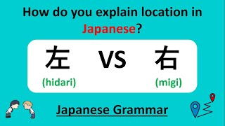 How to explain a location or a place in Japanese. （左 VS 右）