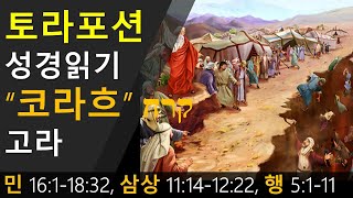 [토라포션 성경읽기] “코라흐” קרח 고라