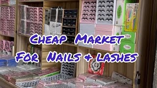 Market to get lashes \u0026 nails in Nigeria | paramount 💕