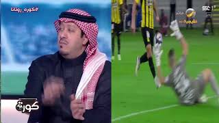 محمد الصدعان: الاتحاد اللي راح مباراة ضمك ما رجع ، وفابينيو لا يقدم المستويات المطلوبة منه