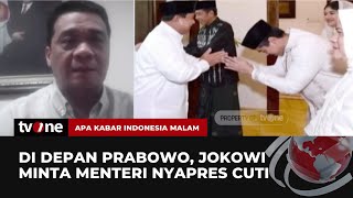 Politisi Gerindra Menyikapi Pernyataan Jokowi Tentang Menteri yang Sedang Nyapres | AKIM tvOne