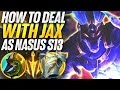 How to deal with Jax as Nasus. Rank 1 Nasus DESTROYS Jax Top in high elo | Carnarius